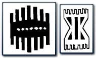 Comb motif from an Oriental rug