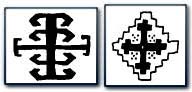 Cross motif from an Oriental rug