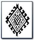 Diamond motif from an Oriental rug