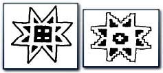 Star motif from an Oriental rug